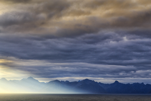 Regenwolke, Vesteralen, Norwegen