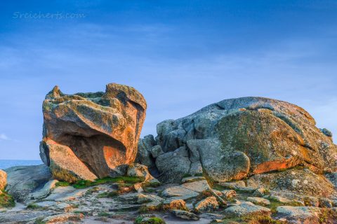 Felsen im Abendlicht, Lesconil