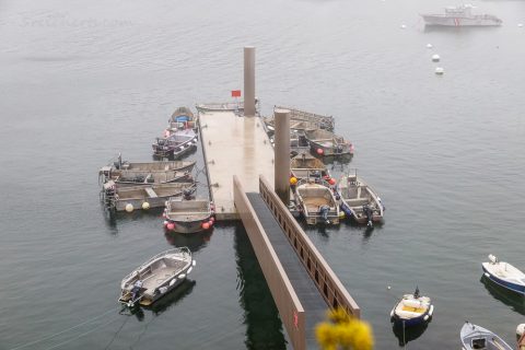 Fischerzubringer Boote, Le Conquet, Bretagne