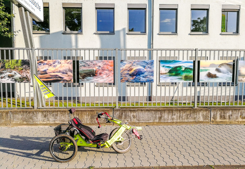 Ausstellung am Zaun der Rheinhessischen in Ingelheim