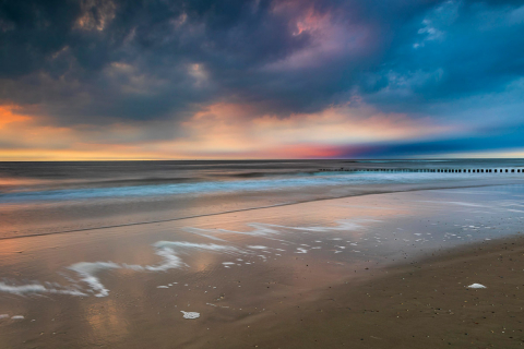 Rosa Wolken - der etwas andere Sonnenuntergang, Ameland