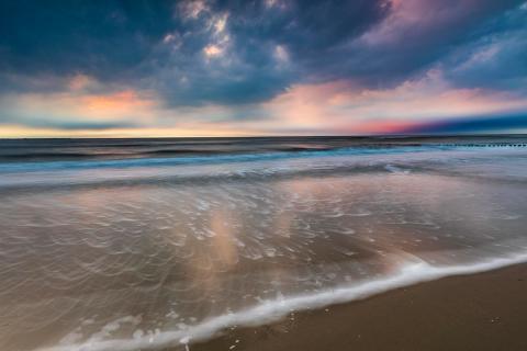 Regenwolken - der etwas andere Sonnenuntergang, Ameland