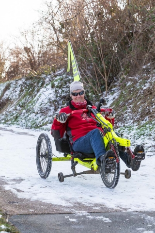 Im Winter ist ein Trike wie das Varibike sicherer als ein normales Rad
