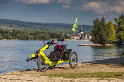Tour mit dem Vari Trike am Rhein