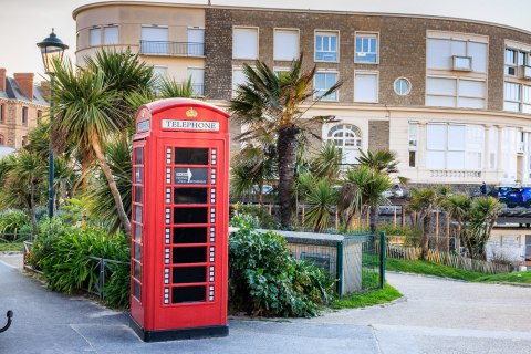 Englische Telefonzelle, Dinard