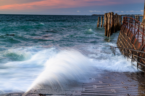 Wellen in Saint Malo