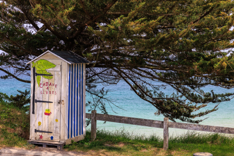 Bücherkabinett am Plage des cures