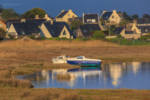 Boote vor der Ile Grande
