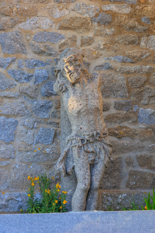 Jesus an der Kirche in Bourg, Ile Grande