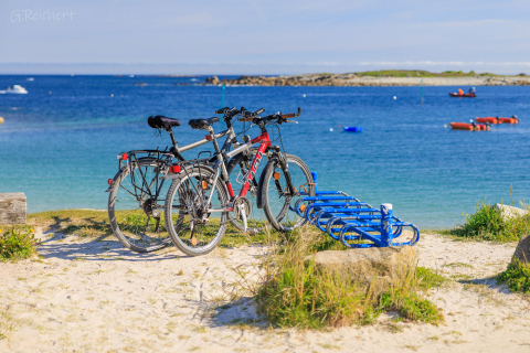 Unsere Fahrräder am Plage Pors Gelen