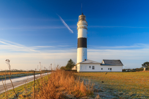 Der Kampener Leuchtturm, Sylt, Deutschland