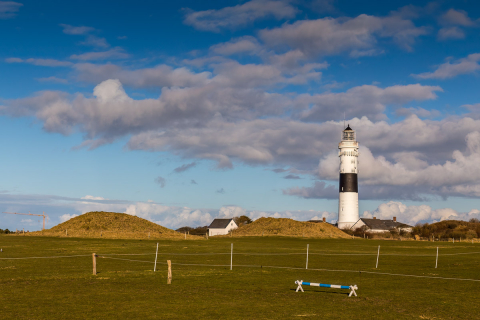 Der Kampener Leuchtturm, Sylt, Deutschland