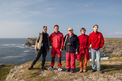 Die 5reicherts wandern um die Belle Ile herum