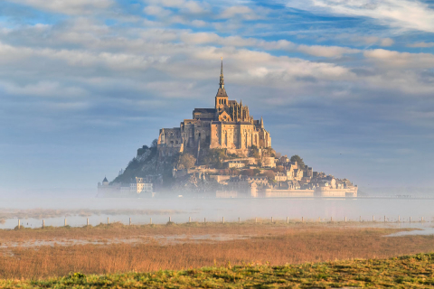 5 - Mont Saint Michel mit Morgennebel