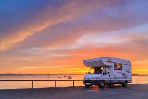 Unser Wohnmobil im Licht
