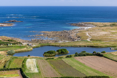 Blick vom Leuchtturm der Ile de Batz