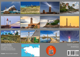 Bretagne Leuchtturm Kalender 2024, Rückblatt