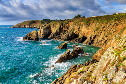 Küstenwanderweg am Fort Berthaume, Bretagne