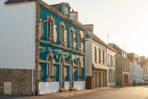 typisch bretonische Häuser, Etel