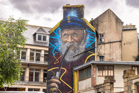 Kunst an einem Haus, Morlaix