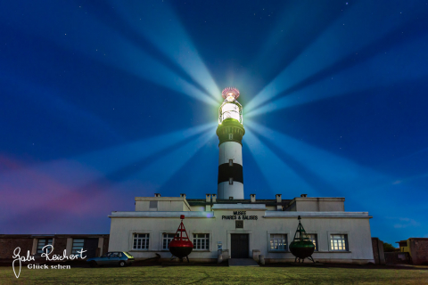 Leuchtturm Creac'h in der Nacht