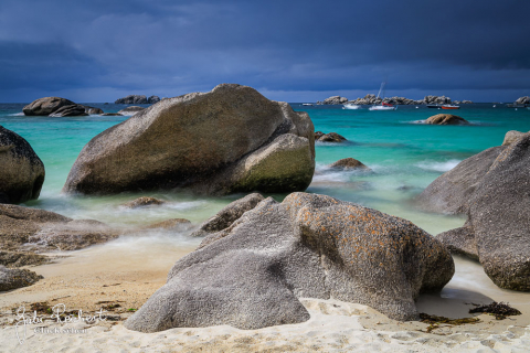 Küste in Brignogan, Bretagne