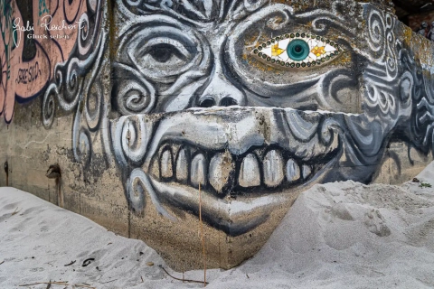 Auge des Pierre Chanteau am Bunker in Ploudalmeazeau