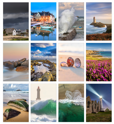Smartphone Fotos zum Bretagne Kalender 2026