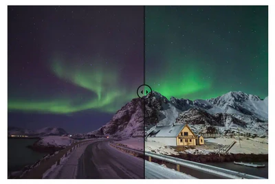 Nordlicht RAW Entwicklung Nordlicht RAW Entwicklung