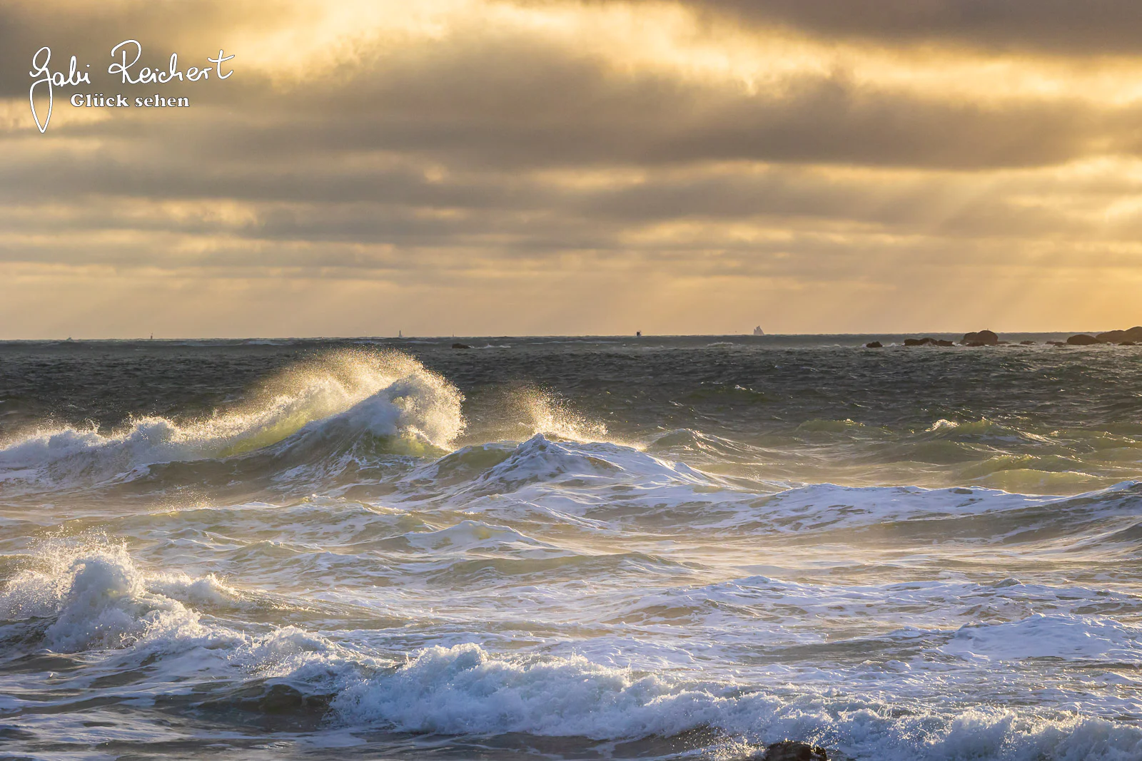 Kurzes Sonnenlicht in Lesconil