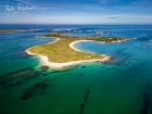 Ile aux Renards vor der Ile Grande, Drohne