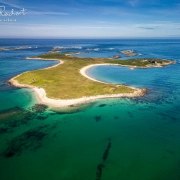 Ile aux Renards vor der Ile Grande, Drohne Ile aux Renards vor der Ile Grande, Drohne